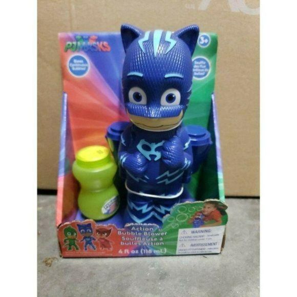 Nickelodeon PJ Masks Catboy Action Bubble Blower with Bubbles Outside Play Toy - Picture 5 of 9